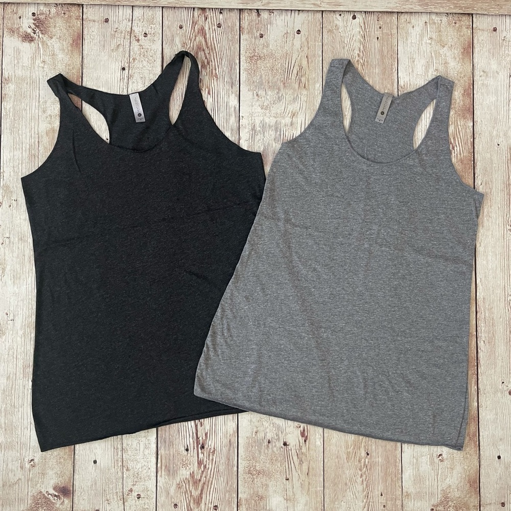 15 New Next Level Triblend Tank Top Shirt Lot - Picture 3 of 6